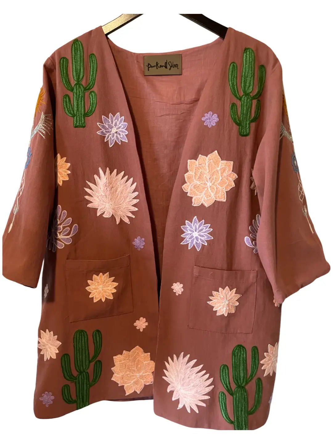 Embroidered Desert Jacket Terra Cotta