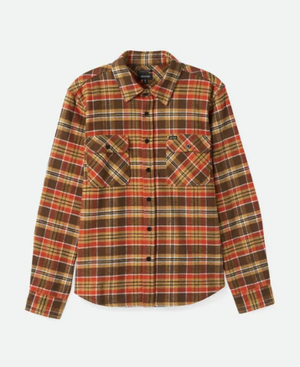 Bowery Heavyweight L/S Flannel Desert Palm/Antelope/Burnt Red