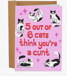 Cat Cunt Card
