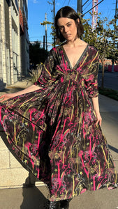 Caftan Dress Mohawk Zebra