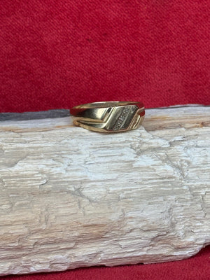 Vintage 10k Gold Signet Ring Size 11.5