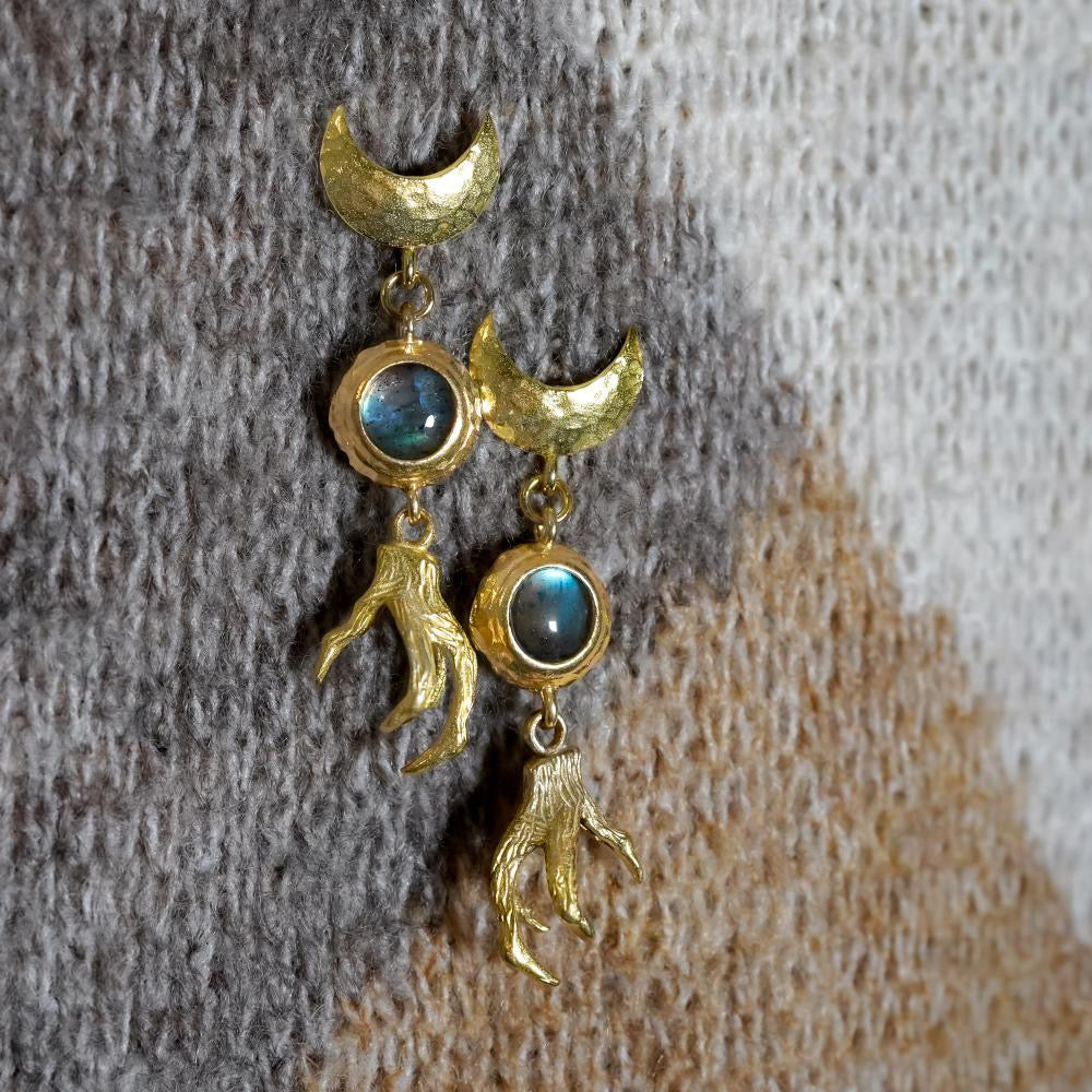 Talon Brass Earrings