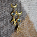 Talon Brass Earrings