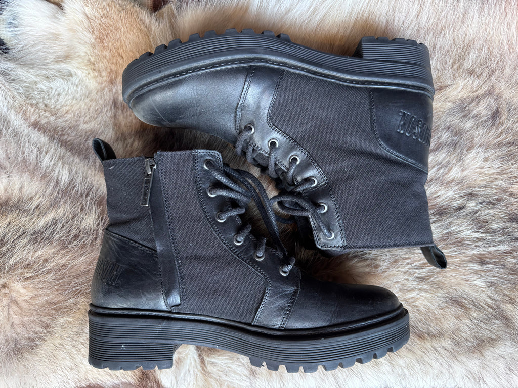 Vintage Women's Harley Lace-Up/Zip Mesh Boots