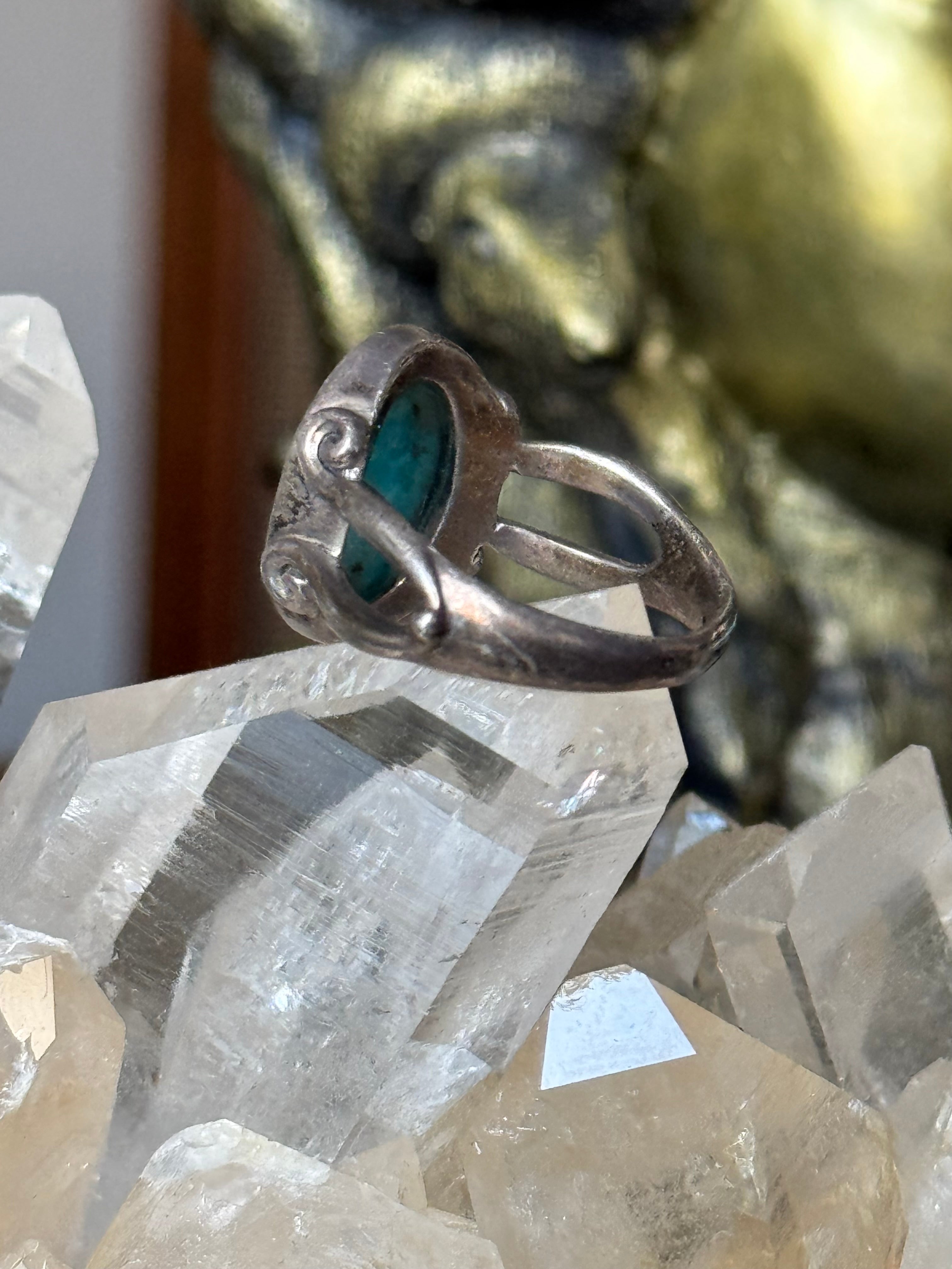 Vintage Turquoise Ring Size 9.5