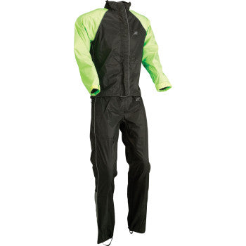 Women's 2 Piece Rain suit Black/HiVis