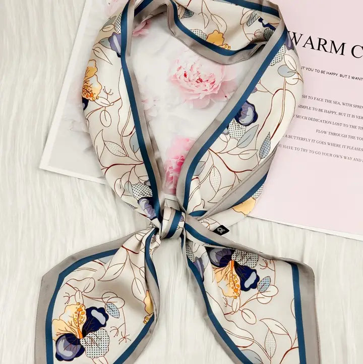 Skinny Scarf Botanical