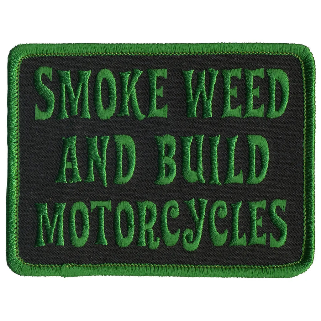 Patch Smoke Weed Build Motorcycles