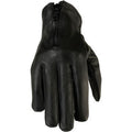 Sleek Zip Wrist Leather Glove