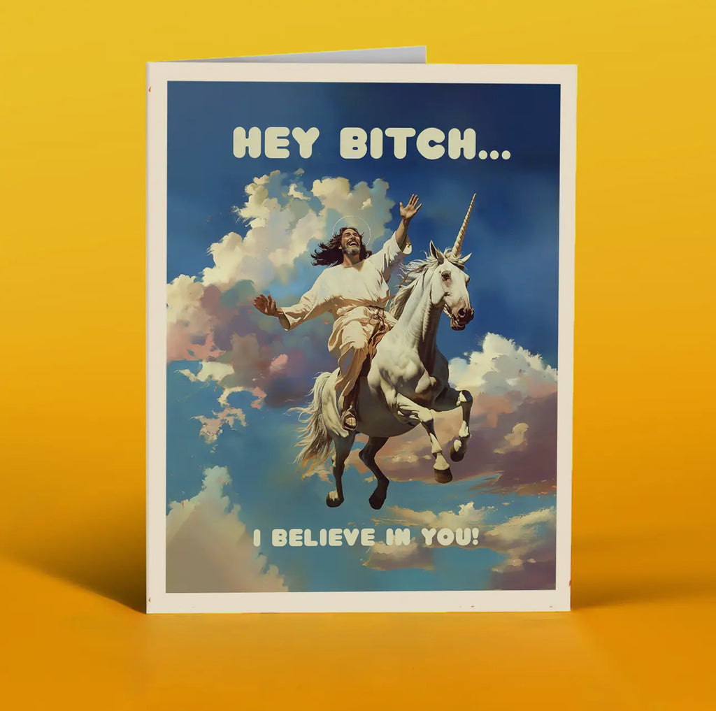 Jesus Unicorn Greeting Card