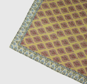 Ornate Cotton Bandana Lime