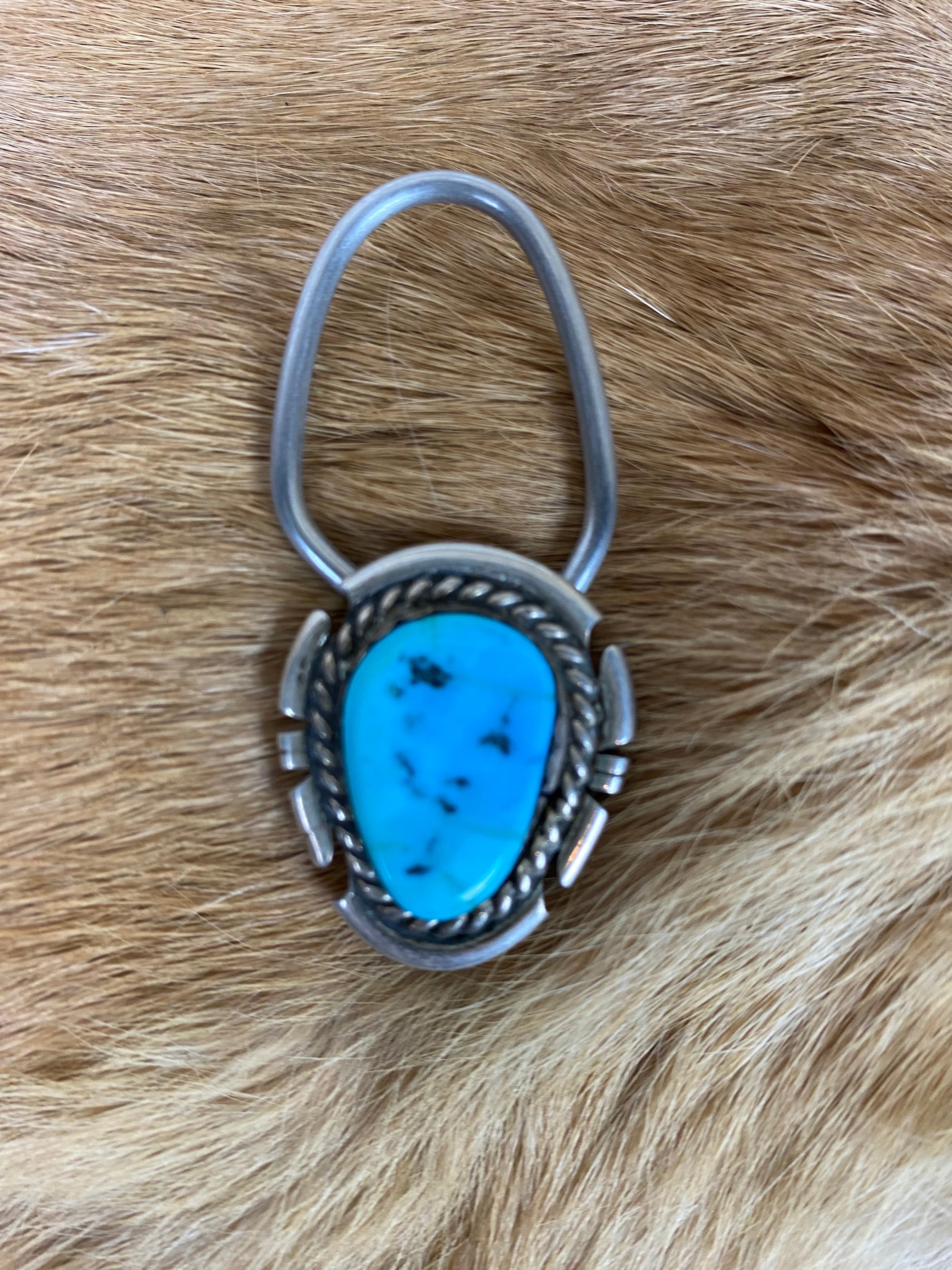 Vintage Turquoise Keychain