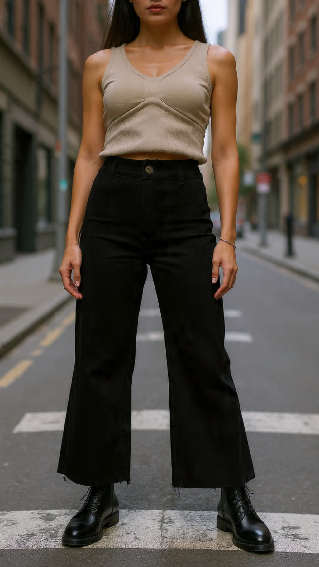 Wide Leg Pants Black