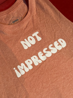 Not Impressed Crop Tank Pink