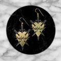 Contemptum Earrings Brass