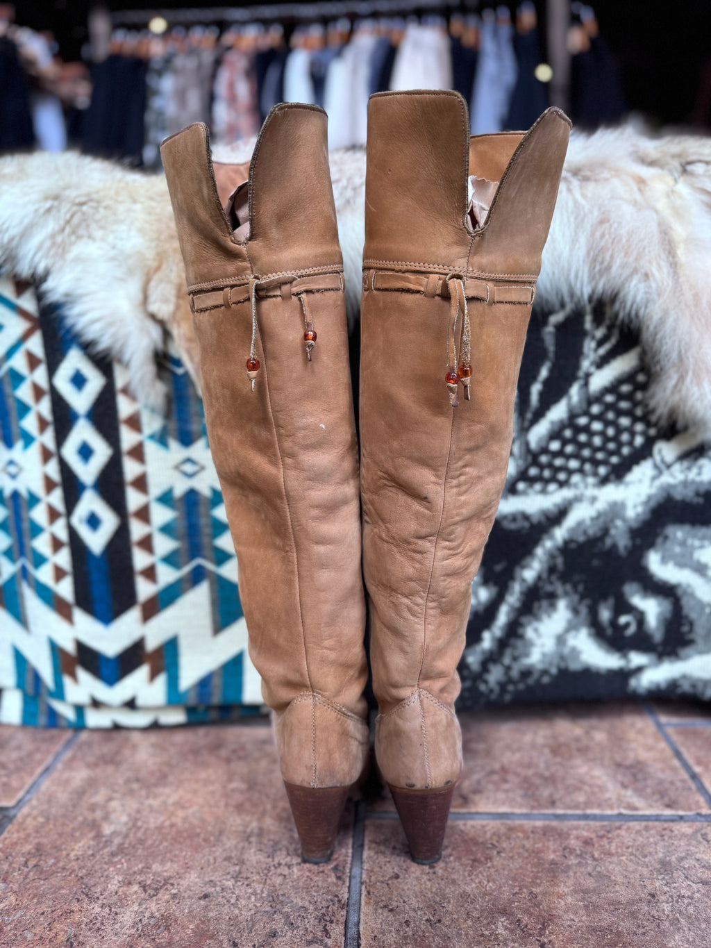 Vintage Zodiac Knee Boots Size 6