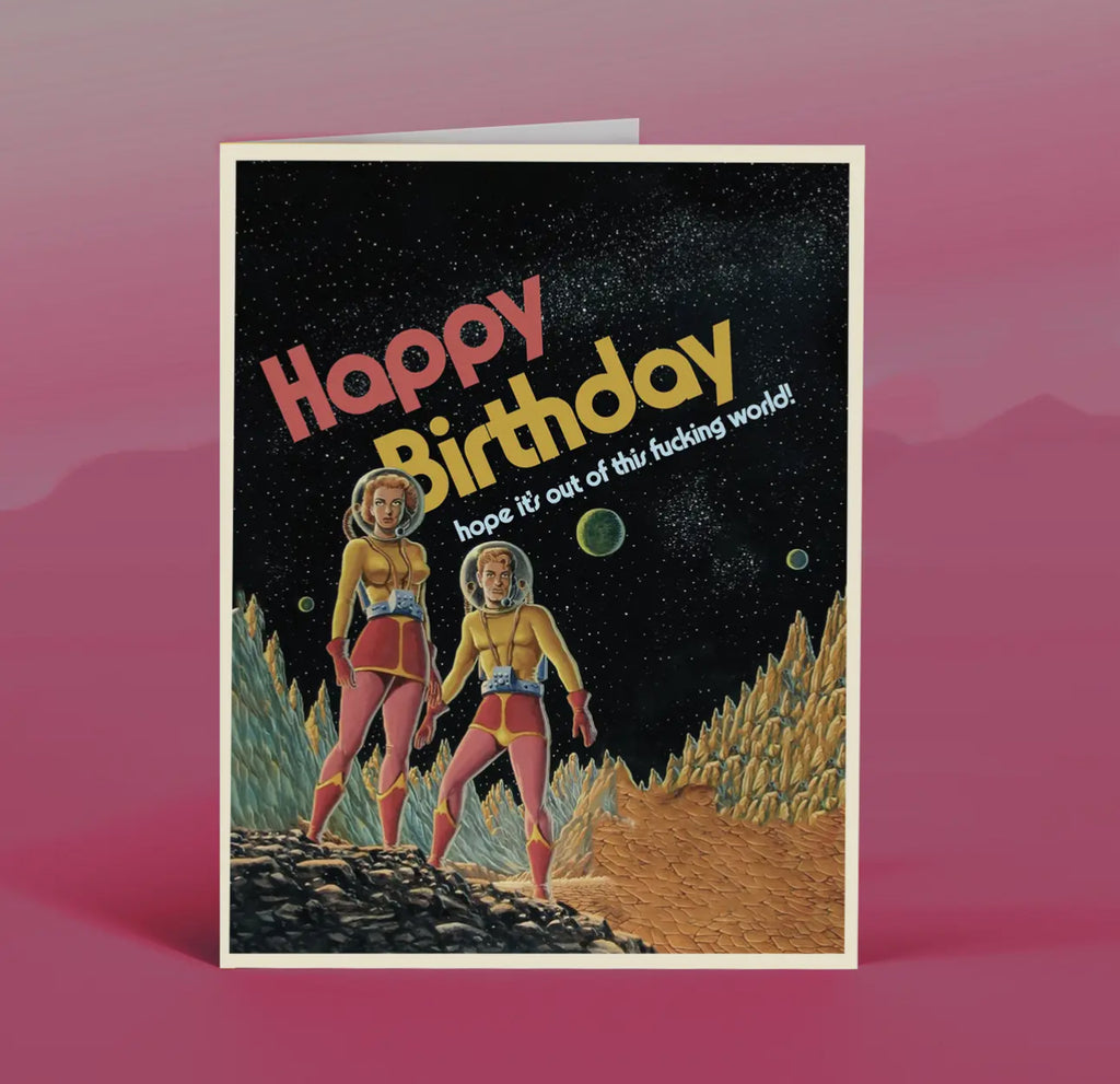 Space Birthday Card