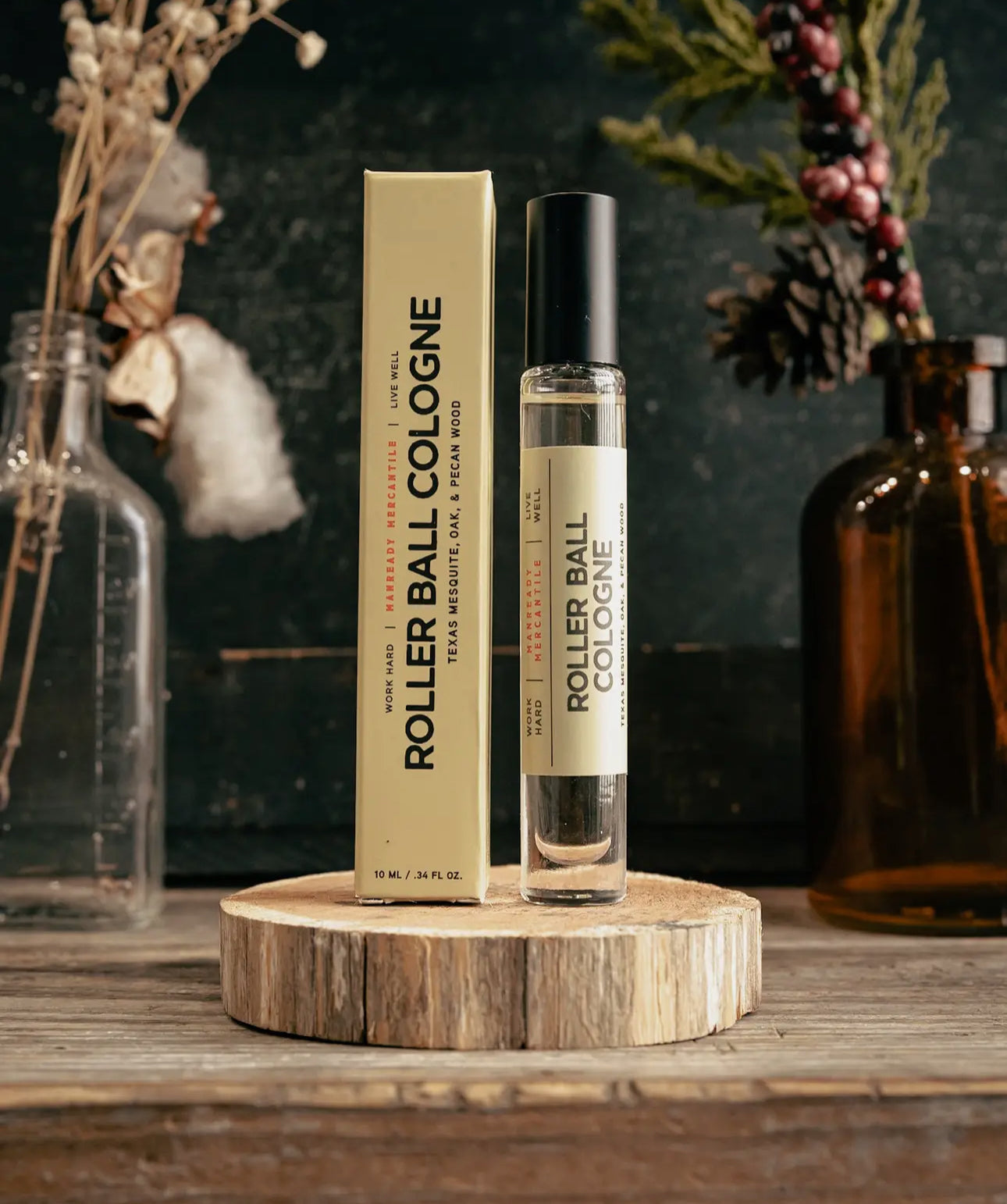 Roller Ball Cologne Tan Label