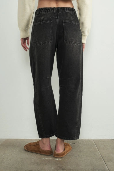 Crop Barrel Jeans Black