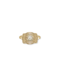 Mini Belt Buckle Ring Gold