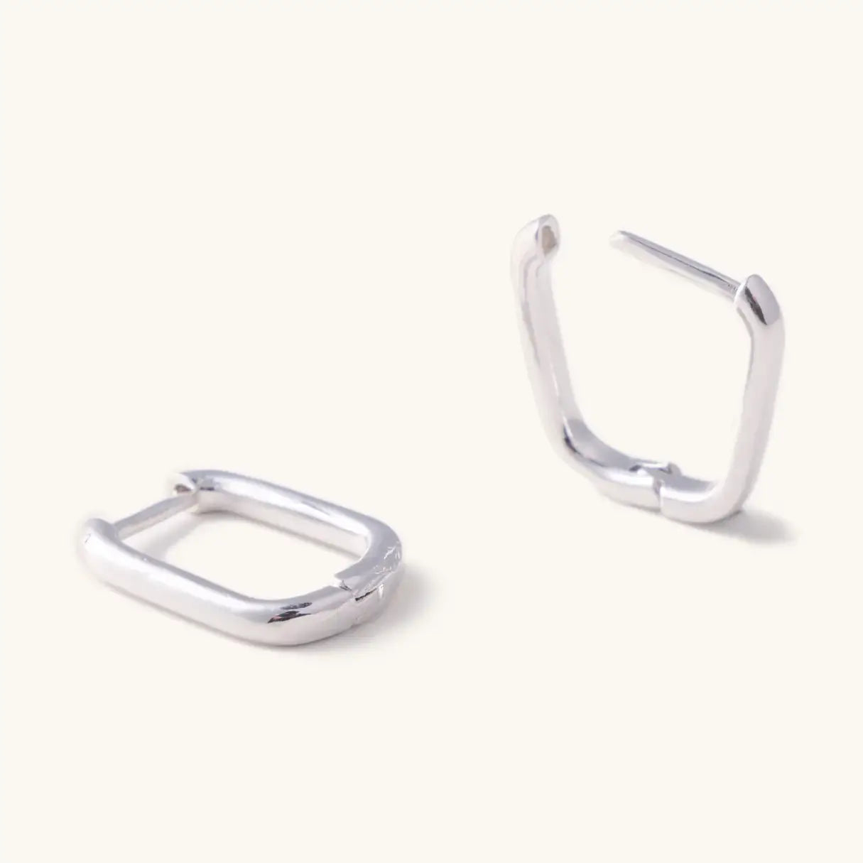 Cara Hoop Earrings Silver