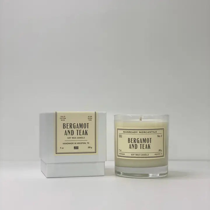 The Noble Series Soy Candle | Bergamot and Teak