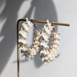 Boa Constrictor Vertebrae Small Hoops