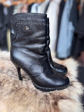 Vintage Harley High Heel Platform Pin Stud Boots Size 8