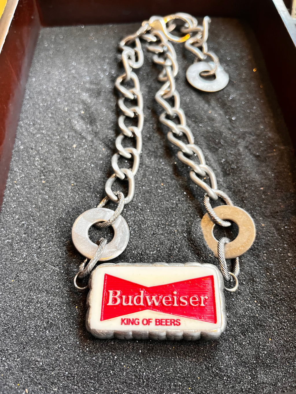 Budweiser Domino Necklace