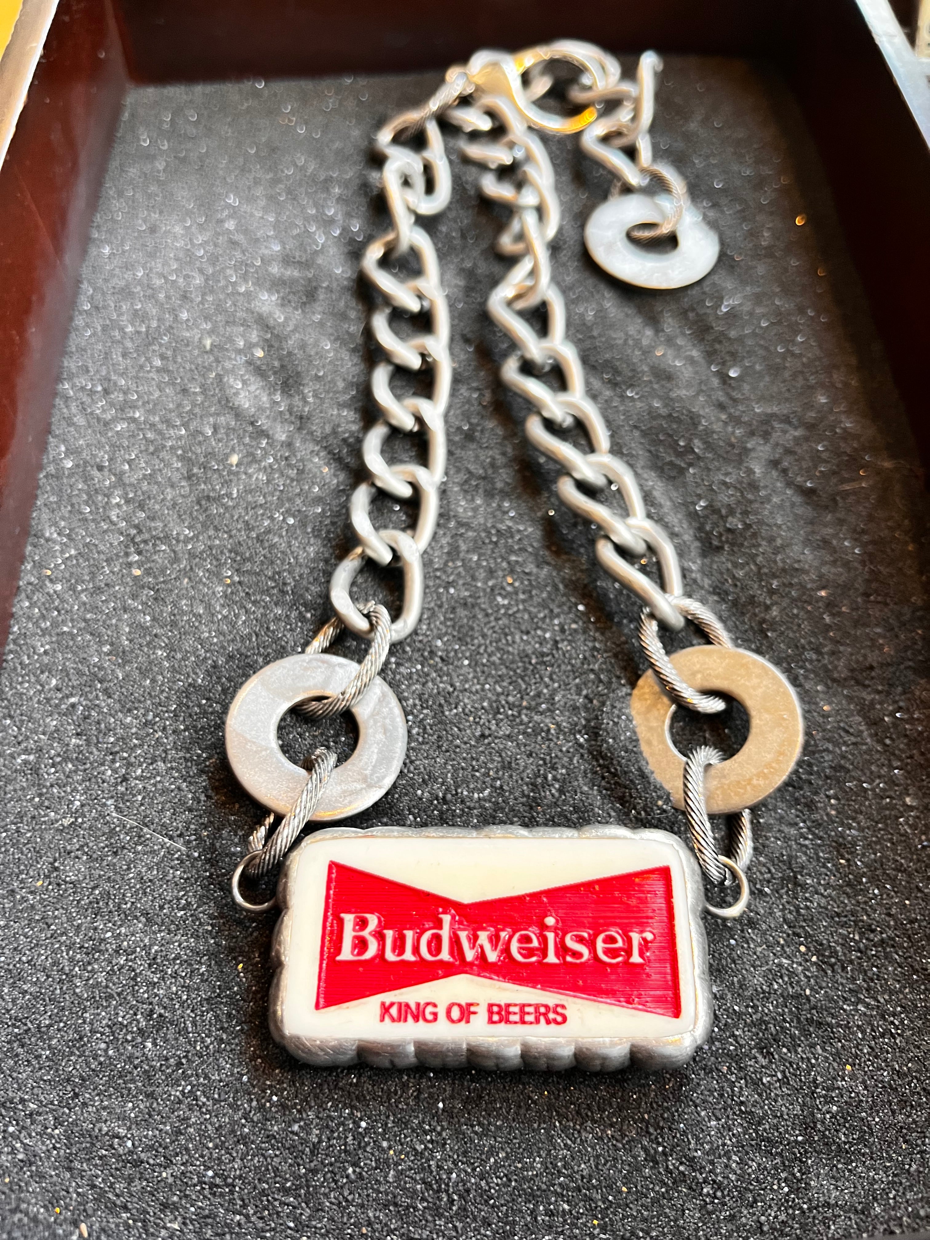 Budweiser Domino Necklace