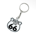 Keychain Route 66 White