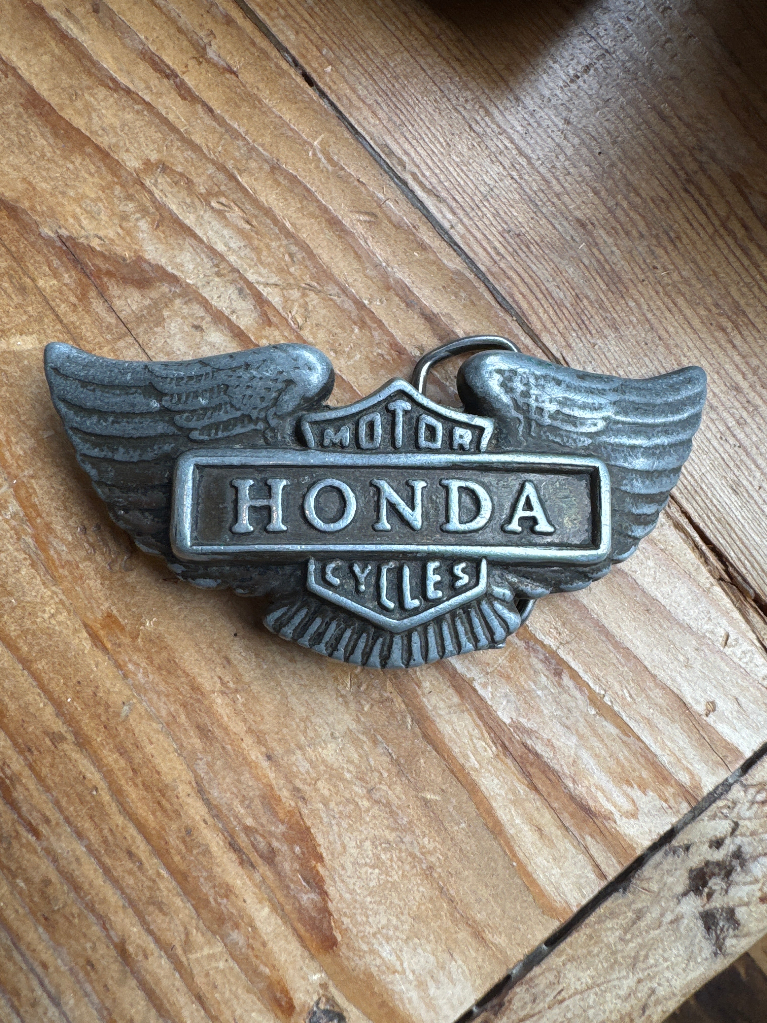 Vintage Honda Motorcycles Wing Belt Buckle