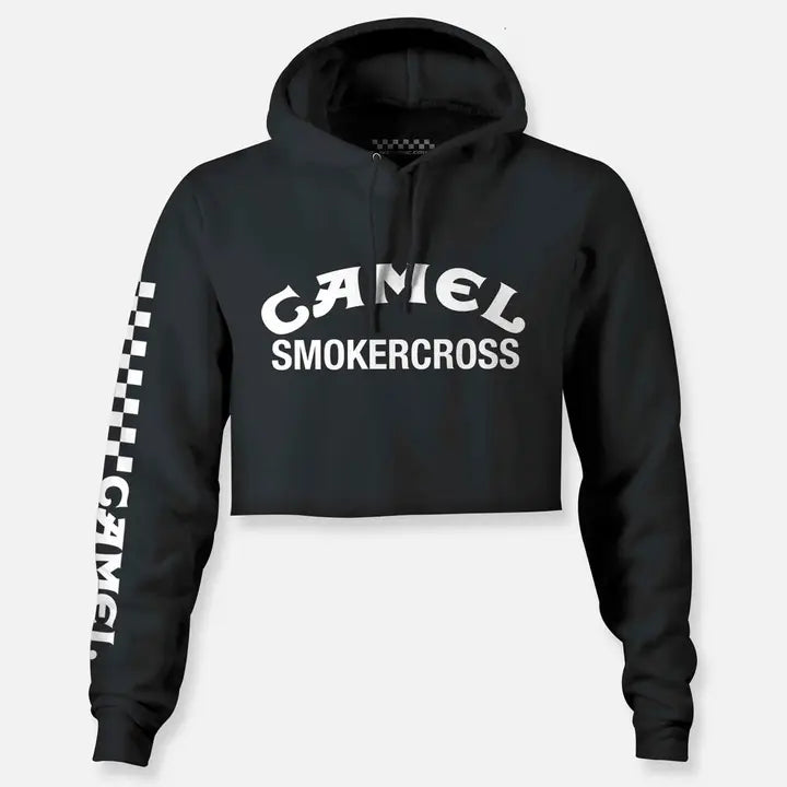 Camel Smokercross Crop Hoodie Black
