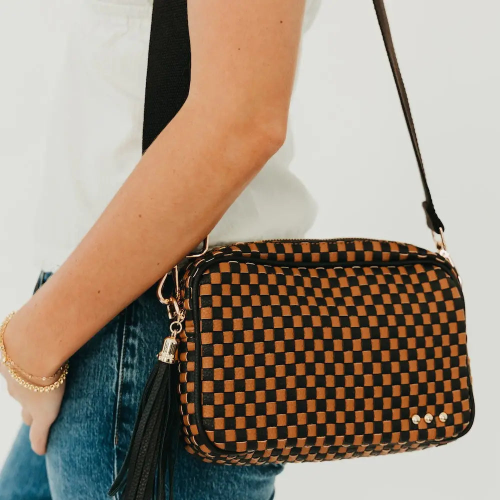 Woven Willow Camera Bag Coffee