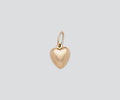 Puff Heart Charm Gold Fill