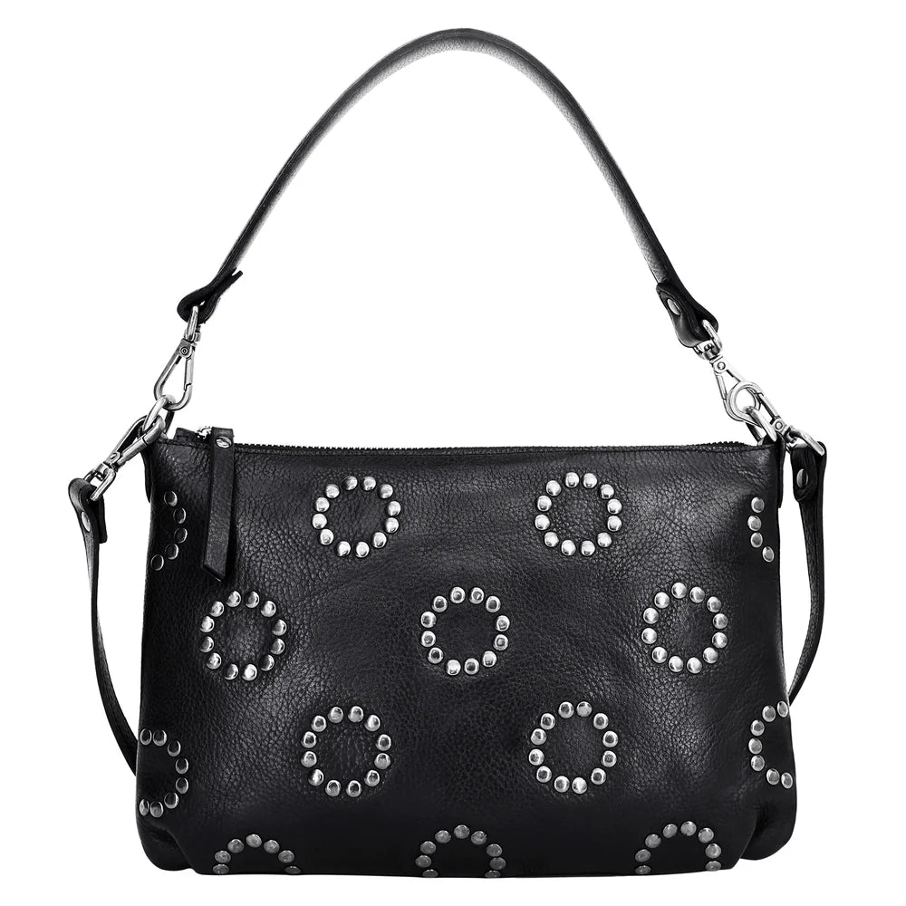 Stevie Studded Crossbody Black