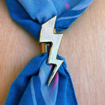 Brass Bandana Slide Lightning Bolt