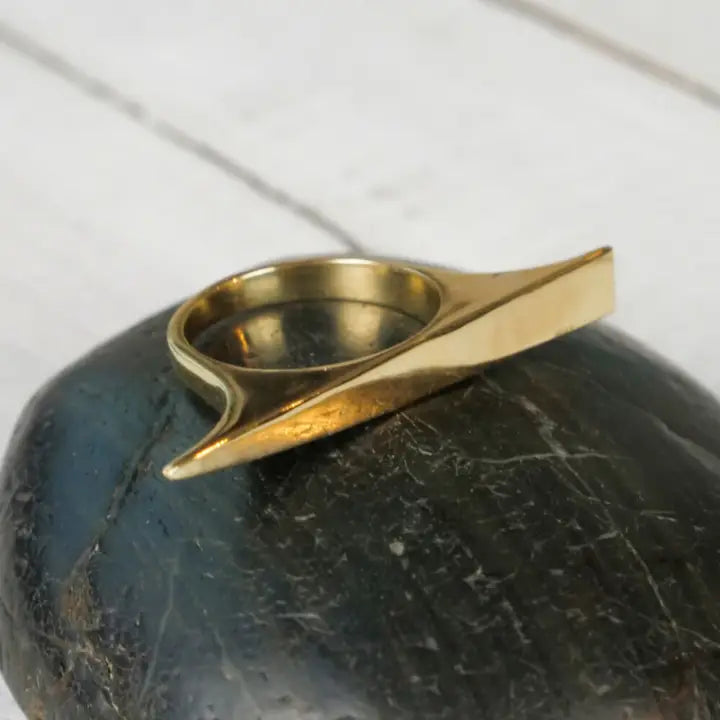 Brass Finger Bar RIng