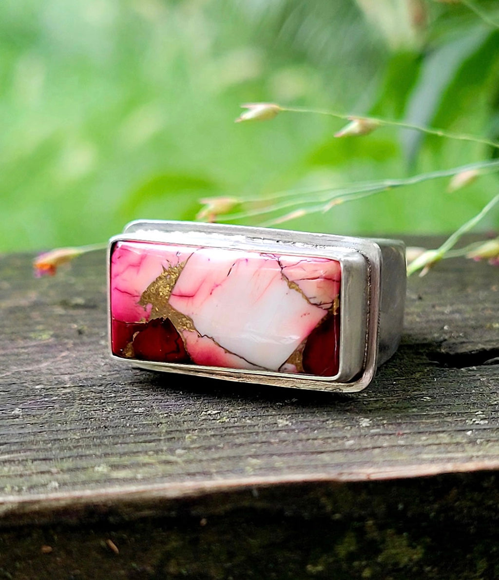 Dahlia Rose Sterling Ring Size 6.75