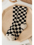 Checkered Socks Black/Cream