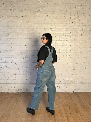 Oversize Fit Denim Overalls