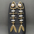 Fishbone Pearl Earrings