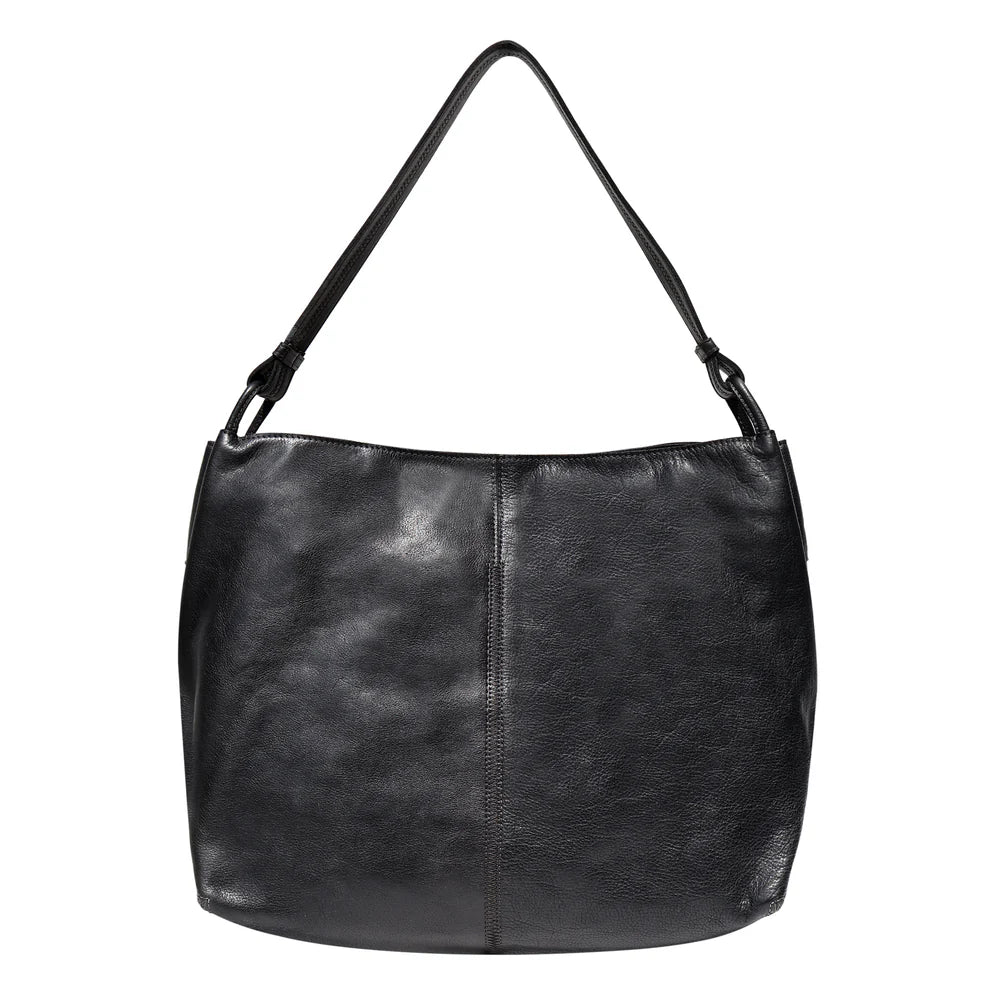 Lyons Leather Tote Black