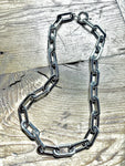 Chunky Paperclip Chain Necklace Silver