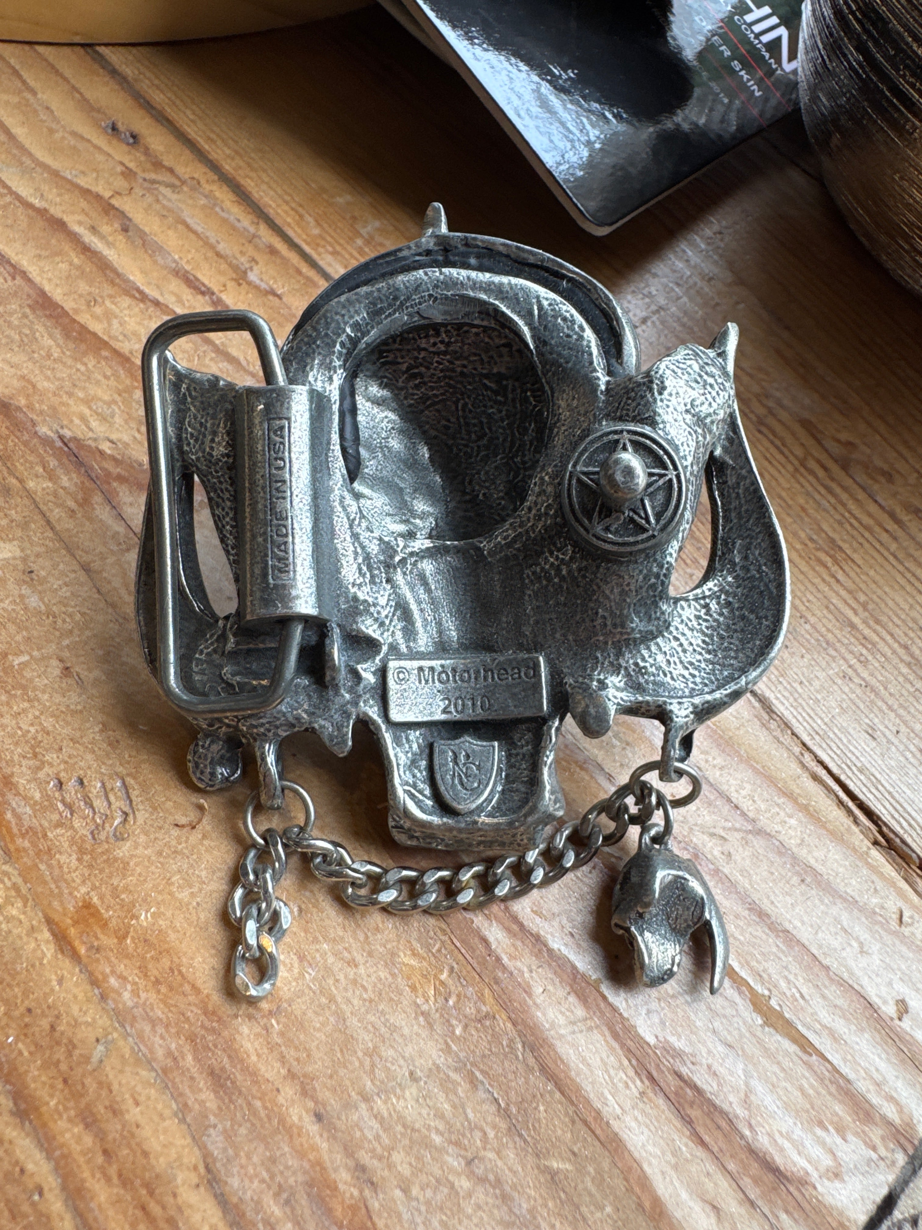 Vintage Motorhead Belt Buckle