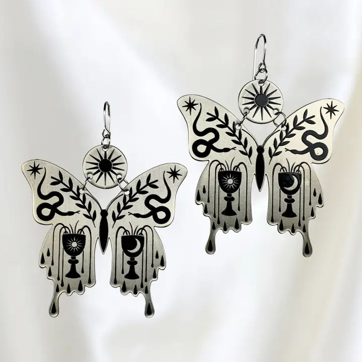 Mariposa Earrings Titanium