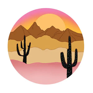 Vinyl Sticker Desert Mountains