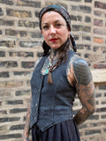Denim Vest Black