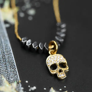 Pave Skull Necklace