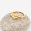 Fuck Off Heart Ring Gold